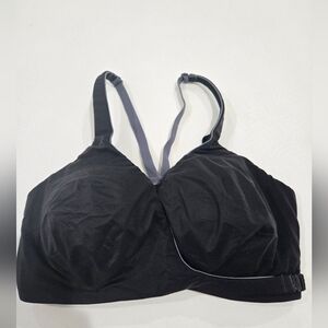 Victoria's Secret Black Sports Bra Front Close Wrap Size 34DD